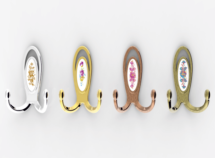 Мебельный крючок двухрожковый  TL 3.30114 - TL 3.30119